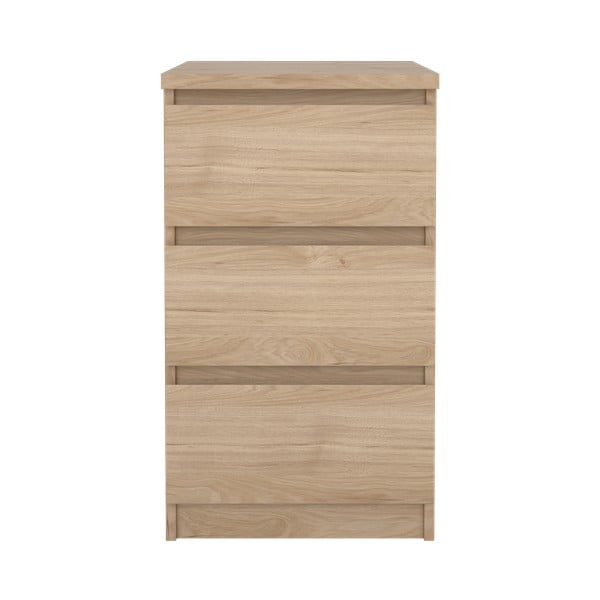 Comodă în culoare naturală cu aspect de lemn de stejar 40x70x50 cm Naia – Tvilum