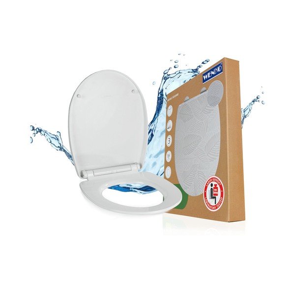 Capac WC 36,5 x 45 cm Easy-Close (cu închidere automată) Roanne – Wenko