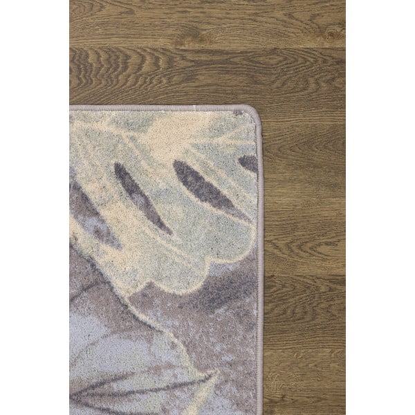 Covor gri/crem din lână 160x240 cm Plants – Agnella-image-3