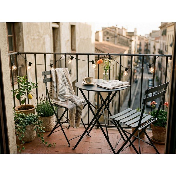 Set de dining pentru grădină gri antracit din oțel pentru 2 persoane Austin – Bizzotto-image-4