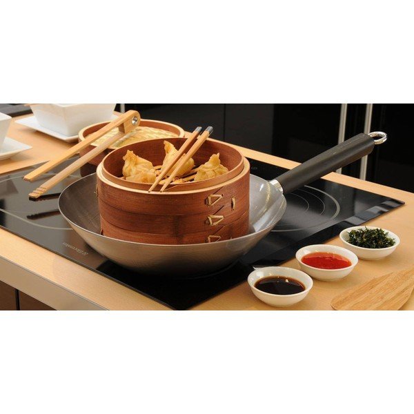 Aparat de gatit cu aburi din bambus Typhoon Steamer, Ø 20,5 cm-image-1