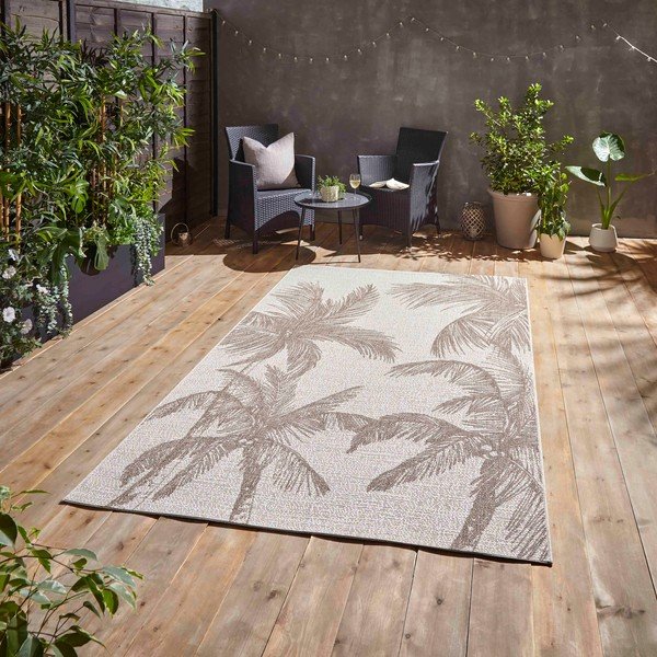 Covor de exterior bej 160x220 cm Miami – Think Rugs-image-1