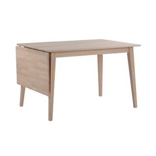 Masă de dining pliabilă din stejar lăcuit mat Rowico Mimi, 120 x 80 cm