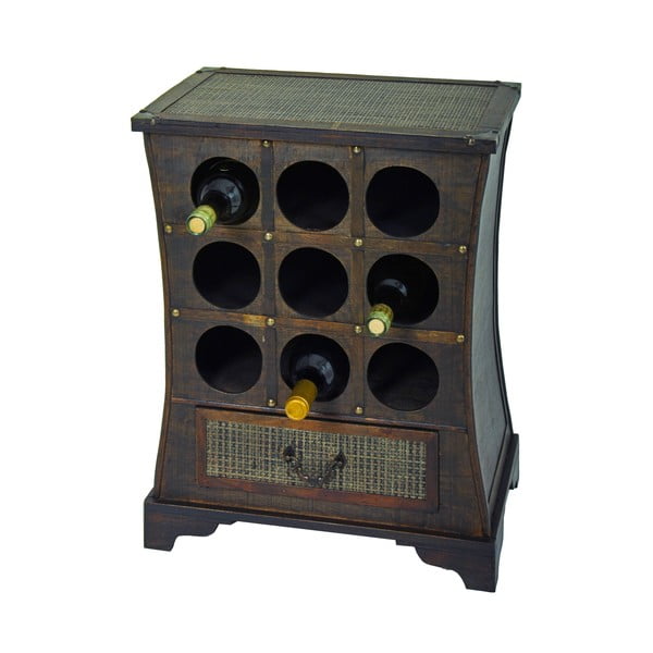 Dulap vinotecă maro număr sticle 9, 46x58 cm – Deco Pleasure