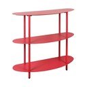 Etajeră roșie din metal 90x82x28 cm Cool Retro – Leitmotiv