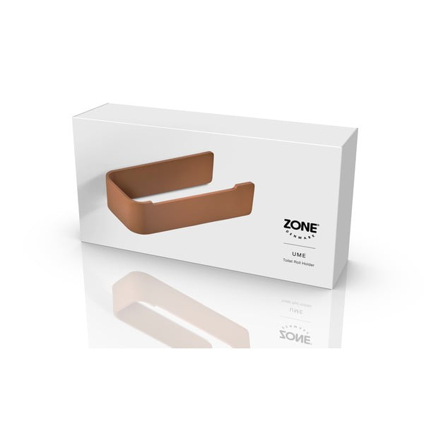 Suport pentru hârtie igienică teracotă de montat pe perete din metal Ume – Zone-image-2