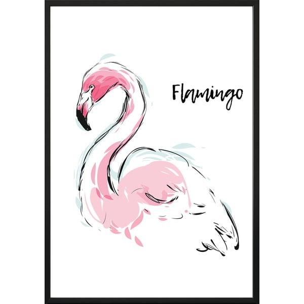 Poster DecoKing Flamingo Aquarelle, 70 x 50 cm