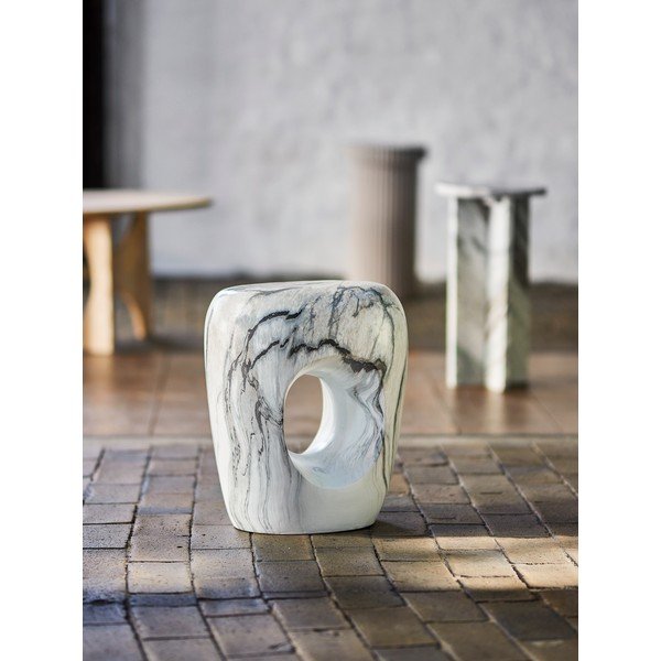 Măsuță auxiliară din piatră 31x39 cm Bard – Bloomingville-image-1