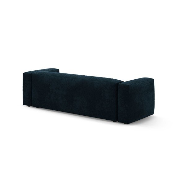 Canapea modulară albastru-închis extensibilă cu tapițerie din catifea 264 cm – Micadoni -image-4