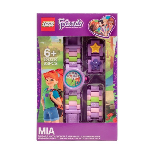 Ceas de mână cu curea pliabilă LEGO® Friends Mia, mov-image-1