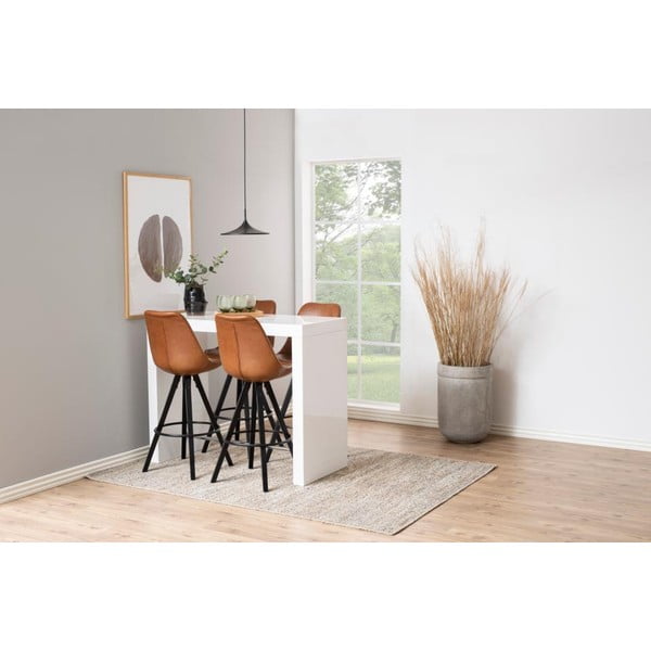 Set 2 scaune de bar Actona Damia, maro-image-1