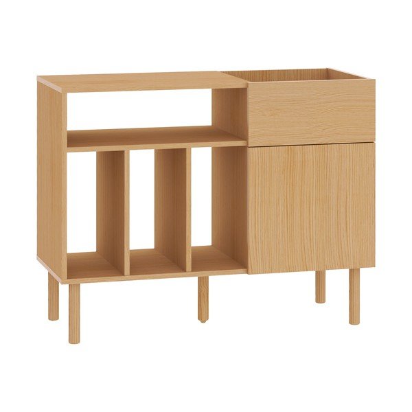 Comodă cu aspect de lemn de stejar 100x80 cm Viny - TemaHome-image-2