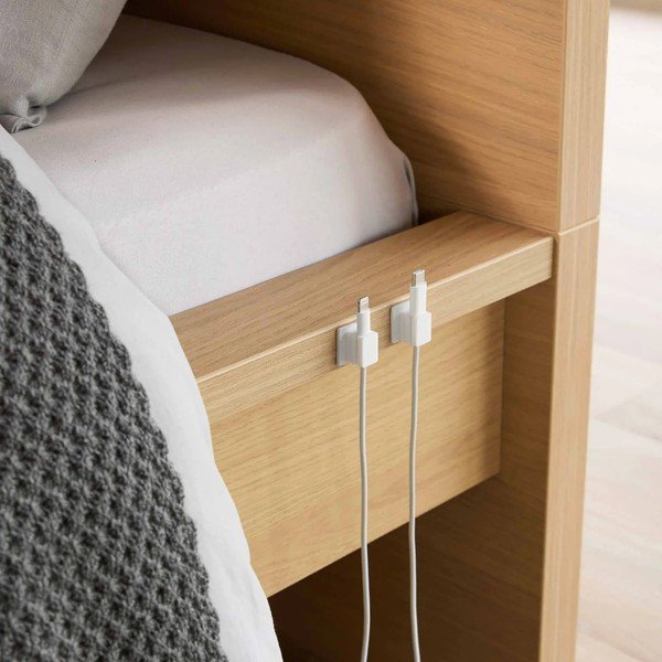 Organizatoare albe pentru cabluri 5 buc. din metal Smart – YAMAZAKI-image-2