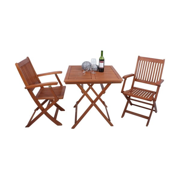 Set de dining pentru grădină în culoare naturală pentru două persoane Seattle – Garden Pleasure-image-1