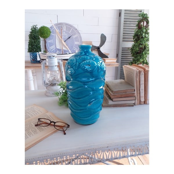 Vază din ceramică Orchidea Milano, albastru
