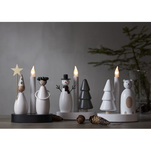 Decorațiune luminoasă alb-negru de  Crăciun Christmas Joy – Star Trading-image-3