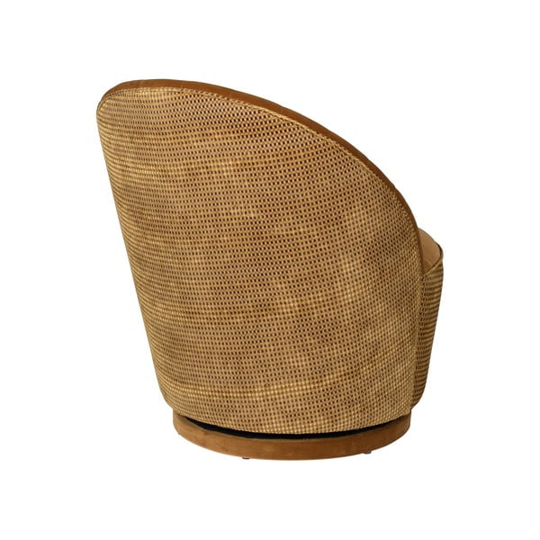 Fotoliu catifea Dutchbone Madison, maro-image-2