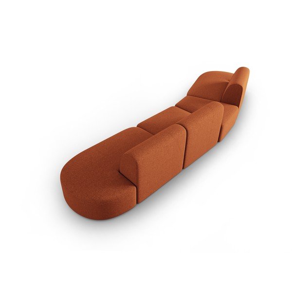 Canapea portocalie 412 cm Shane – Micadoni Home-image-3