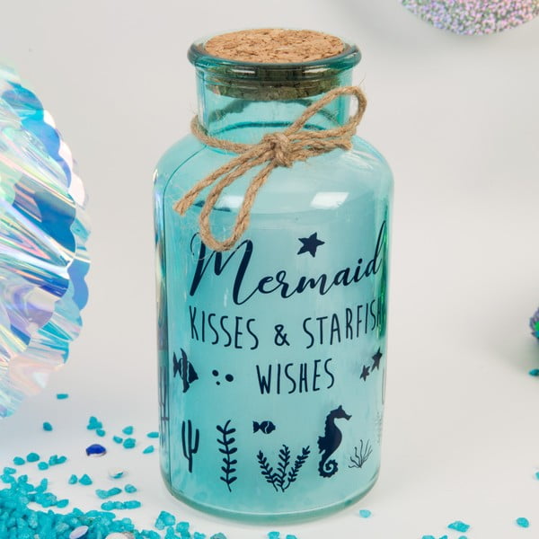 Sticlă decorativă cu LED Now or Never Mermaid Tales Starfish Kisses