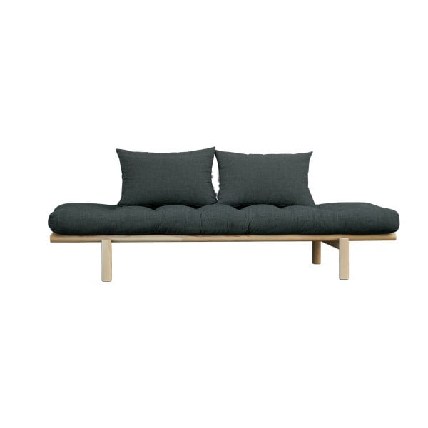 Canapea neagră 200 cm Pace - Karup Design
