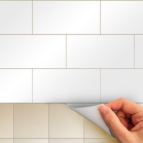 Autocolante pentru gresie 30 buc. 20x10 cm Subway Tiles White – Ambiance-image-3
