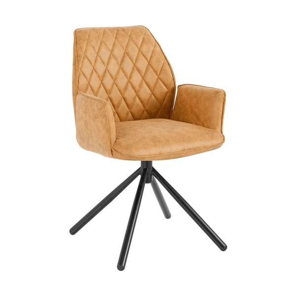 Set de scaune de sufragerie galben 2 buc. tapițat Preston – Støraa