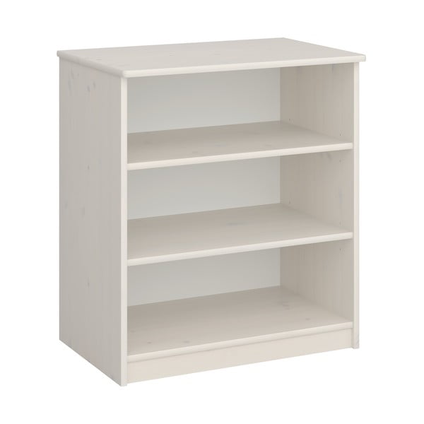 Bibliotecă de copii albă din lemn masiv de pin 64x72 cm Memphis - Tvilum-image-1