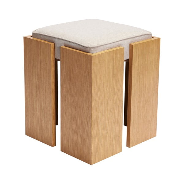 Scaun în culoare naturală Forma – Hübsch-image-3