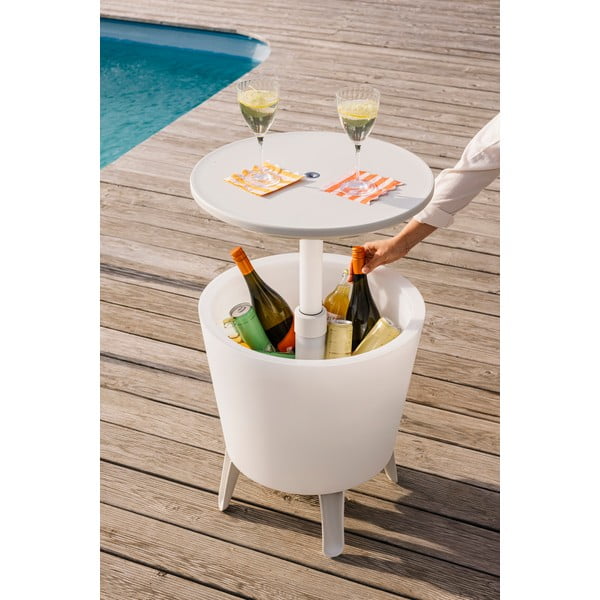 Masă de grădină cu frapieră rotundă 49.5x49.5 cm Illuminated cool – Keter-image-1