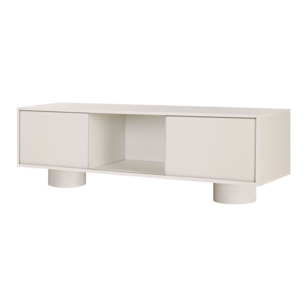 Comodă TV grej 160x48x42 cm Taro – noo.ma