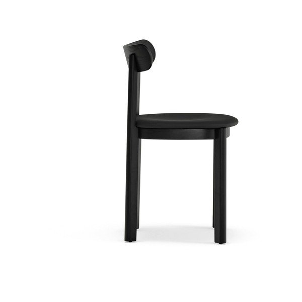 Scaun de dining negru cu aspect de lemn de frasin Nara – Teulat-image-3