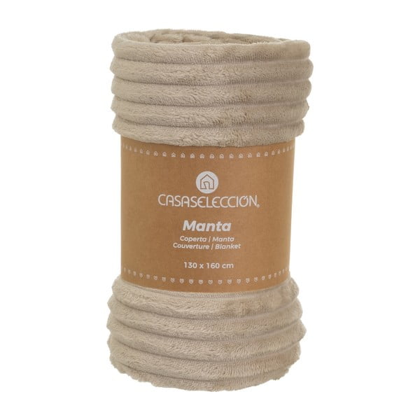 Pătură maro din micropluș-cocolino 130x160 cm Fur Velvet – Casa Selección-image-4