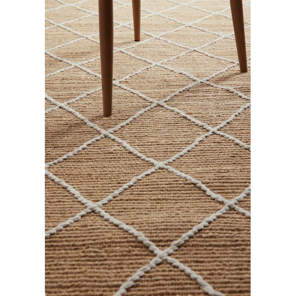 Covor în culoare naturală țesut manual din iută 160x230 cm Kunu – Hanse Home-image-3