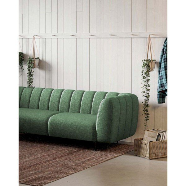 Colțar verde închis (cu colț pe partea stângă /în formă de ”L”) Shel – Ghado-image-3