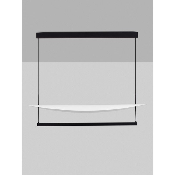 Lustră albă/negru-mat LED cu intensitate reglabilă din aluminiu Diona – Nova Luce-image-4