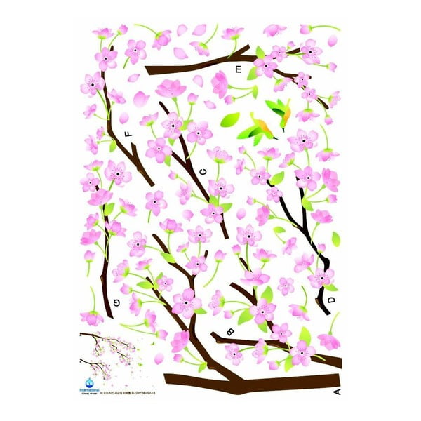 Set autocolante Ambiance Tree Branch Pink Flowers-image-2