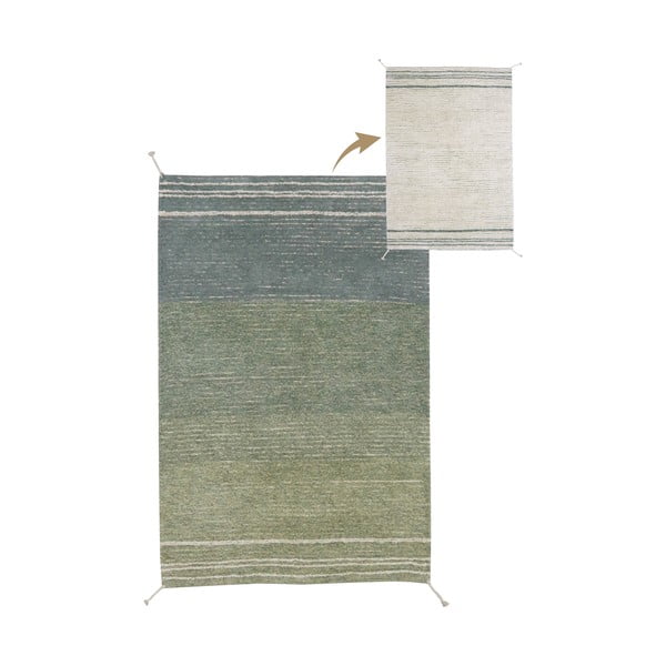 Covor verde/albastru din bumbac 170x240 cm Twin Vintage – Lorena Canals