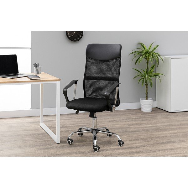 Scaun de birou negru tapițat Arco – Bonami Essentials-image-1