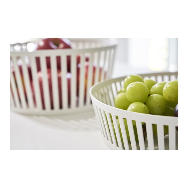 Fructieră YAMAZAKI Tower, ⌀ 21,5 cm, alb-image-1