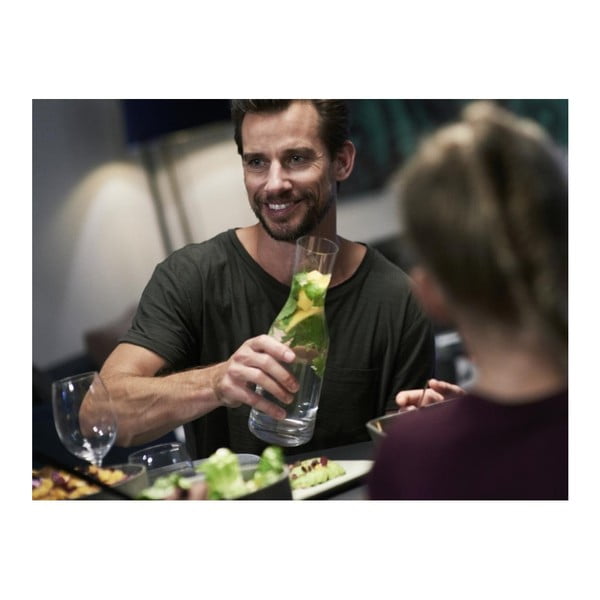 Carafă de apă din sticlă cristalină Bitz Fluidum, 1,2 l-image-4