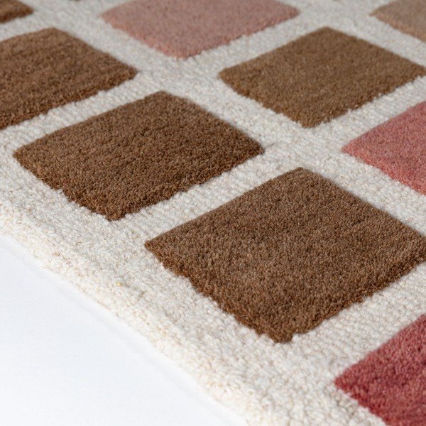 Covor roz țesut manual din lână 200x290 cm Renga Wool – Flair Rugs-image-4