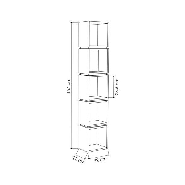 Bibliotecă Multi White, alb-image-2