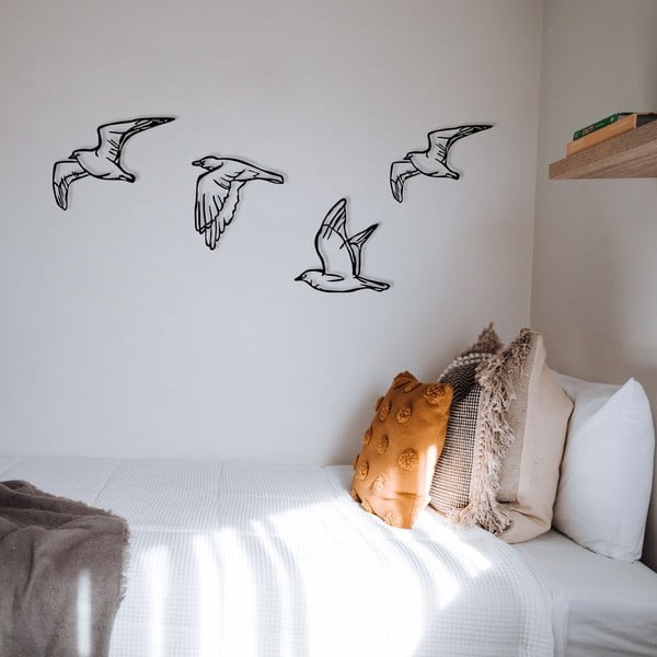 Decorațiuni de perete 4 buc. din metal 100x24 cm Zevahir – Wallity-image-2