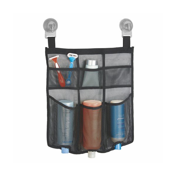 Organizator pentru duș InterDesign Power Lock, negru-image-1