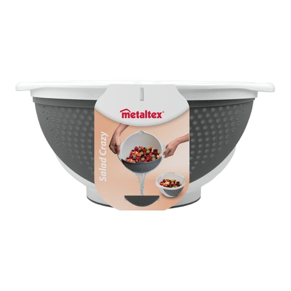 Bol cu strecurătoare 2 în 1 Metaltex, Ø 28 cm-image-4
