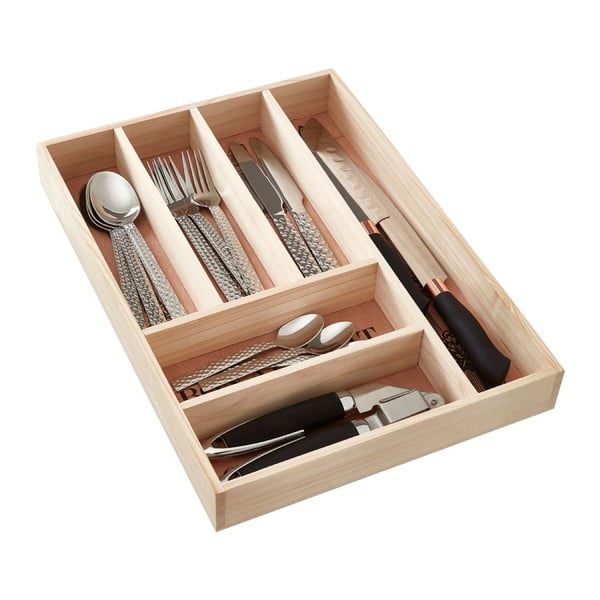 Organizator pentru tacâmuri din lemn – Premier Housewares-image-1