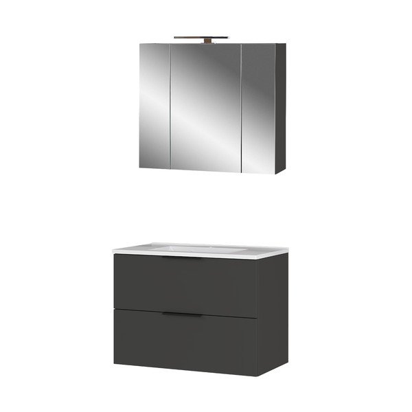 Set mobilă de baie gri antracit Crandon – Germania