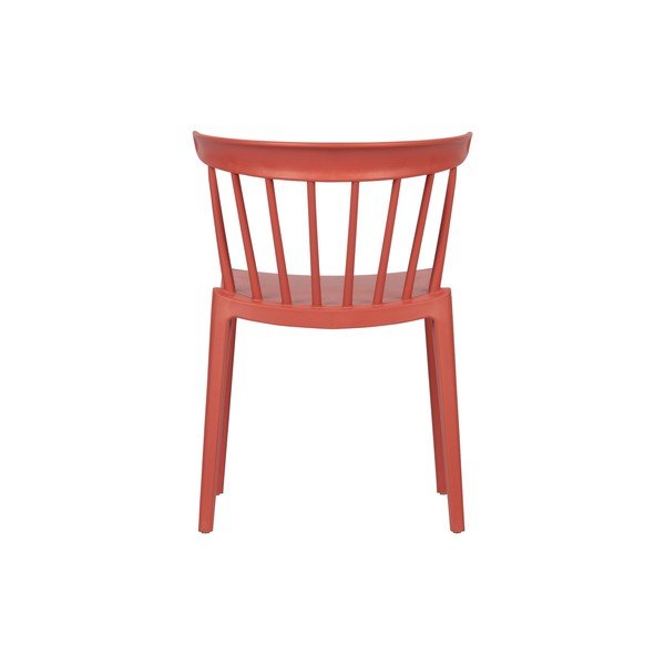 Scaun din plastic adecvat interior/exterior WOOOD Bliss, roz închis-image-2
