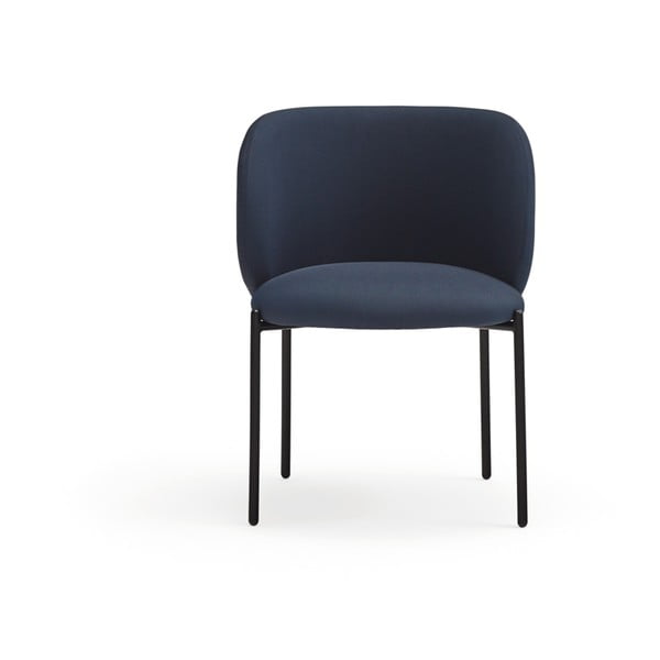 Set de scaune de sufragerie albastru închis 2 buc. tapițat Mogi – Teulat-image-1