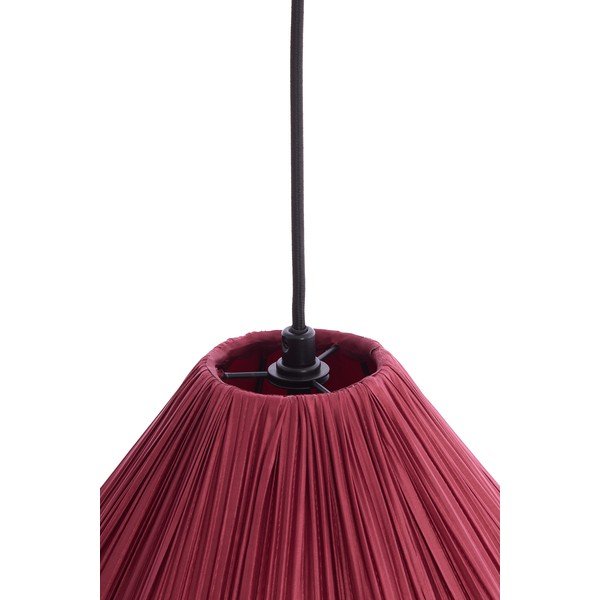 Lustră burgundy cu abajur textil ø 12 cm Verita – Light & Living-image-3